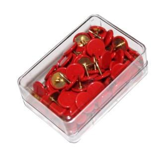 Drawing pins colored - 100 pieces - MIX colors